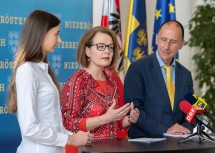 Pressekonferenz im NÖ Landhaus: Talentehaus Niederösterreich wird zur Science Academy Niederösterreich weiter entwickelt.