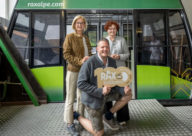 LH Mikl-Leitner gratuliert zu „100 Jahre Raxseilbahn“