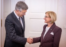 Arbeitstreffen von Landeshauptfrau Johanna Mikl-Leitner mit dem Premierminister von Kroatien, Andrej Plenkovic.