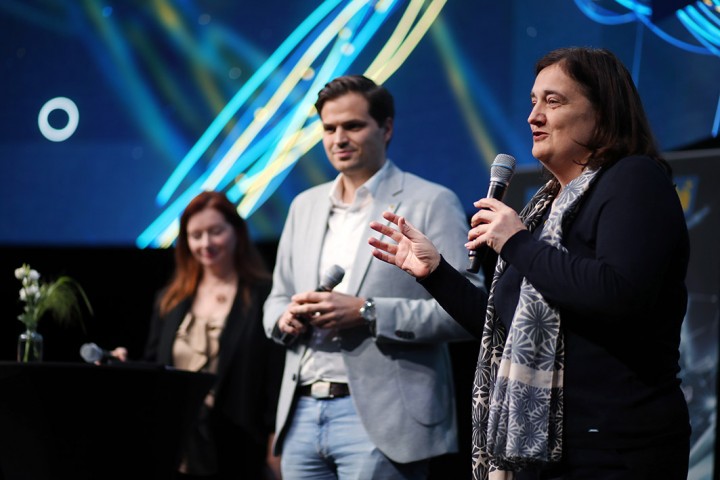 Bundesrat Sebastian Stark und Abteilungsleiterin Kerstin Koren