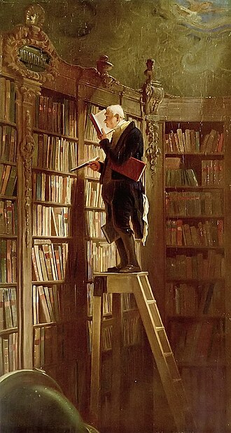 Carl Spitzweg, Der Bücherwurm, um 1845