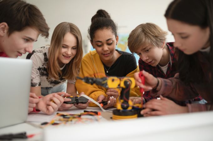 Foto einer Kindergruppe