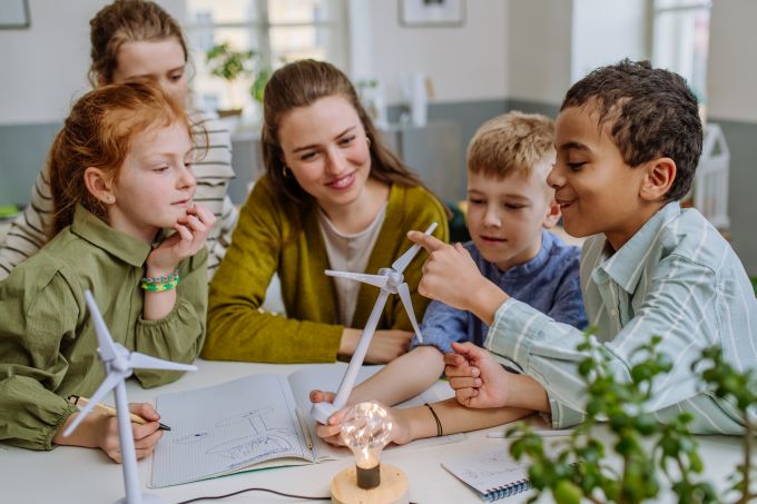 Foto einer Kindergruppe